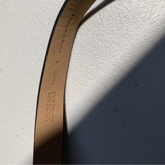 Michael Kors Black Logo Print Belt Bag Fanny Pack With Silver Pull Chain Small - Picture 13 of 17